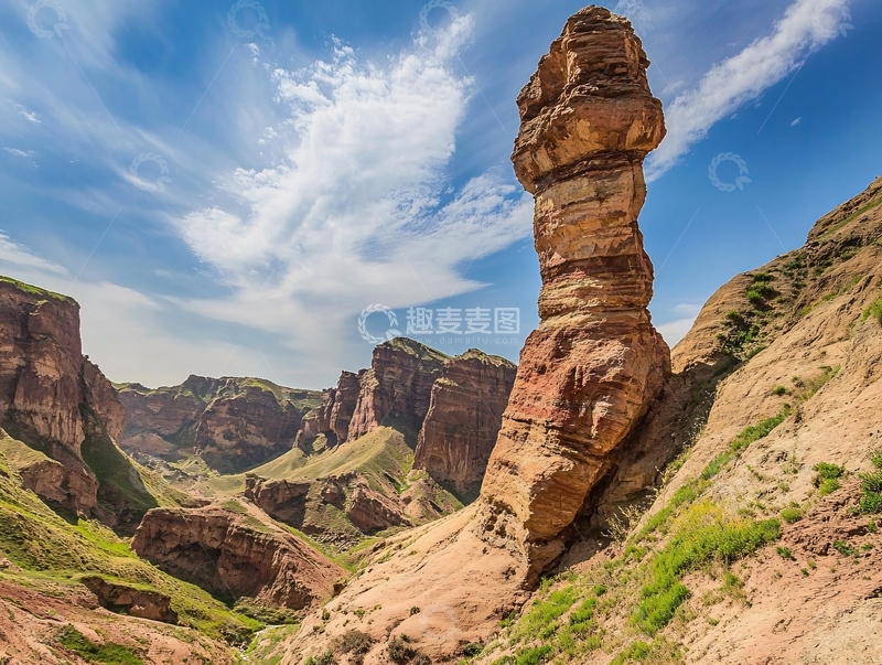 高清大图下载【趣麦麦图】花石峡地貌