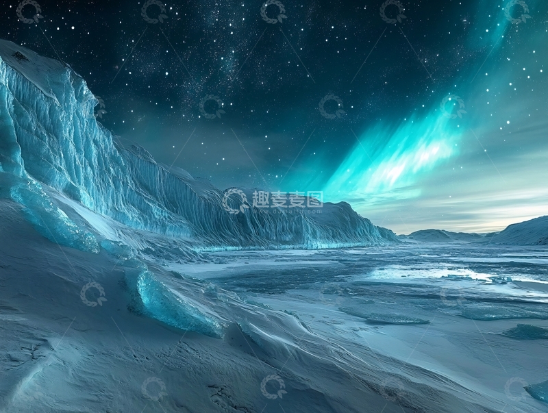 高清大图下载【趣麦麦图】极光炫彩浪漫光影4