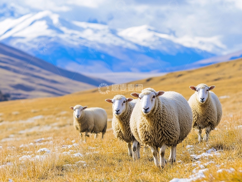高清大图下载【趣麦麦图】新西兰绵羊