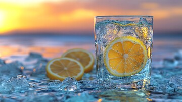 冰镇饮料冰块鸡尾酒1