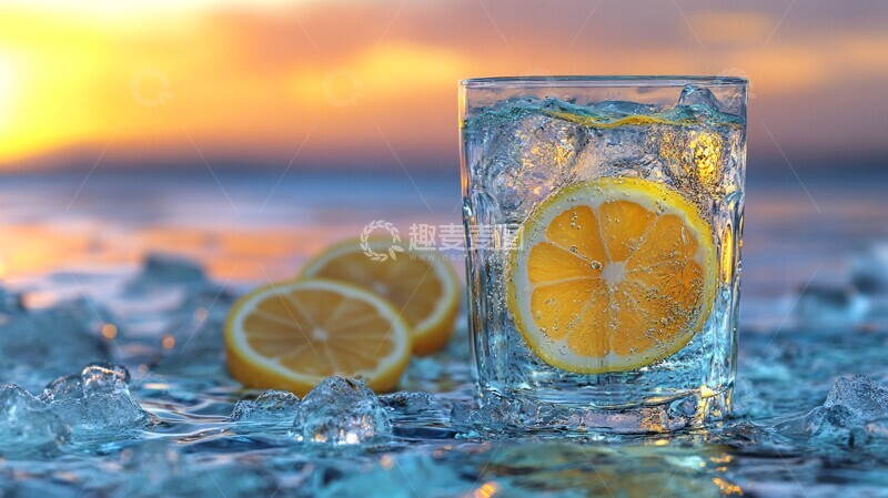 高清大图下载【趣麦麦图】冰镇饮料冰块鸡尾酒1
