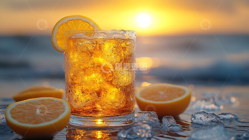 高清大图下载【趣麦麦图】冷饮冰块果汁17