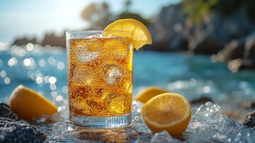 冰镇饮料冰块鸡尾酒3