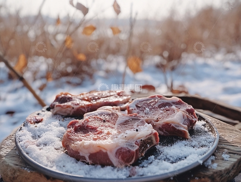高清大图下载【趣麦麦图】雪山羊排