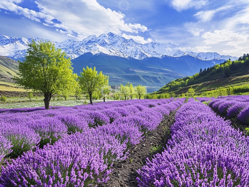 高清大图下载【趣麦麦图】薰衣草伊犁