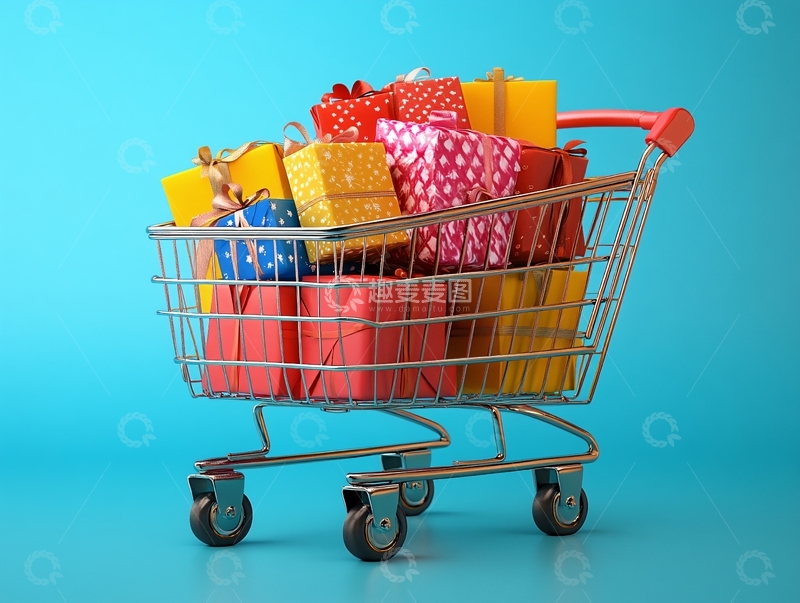 高清大图下载【趣麦麦图】送礼购物节年货节5