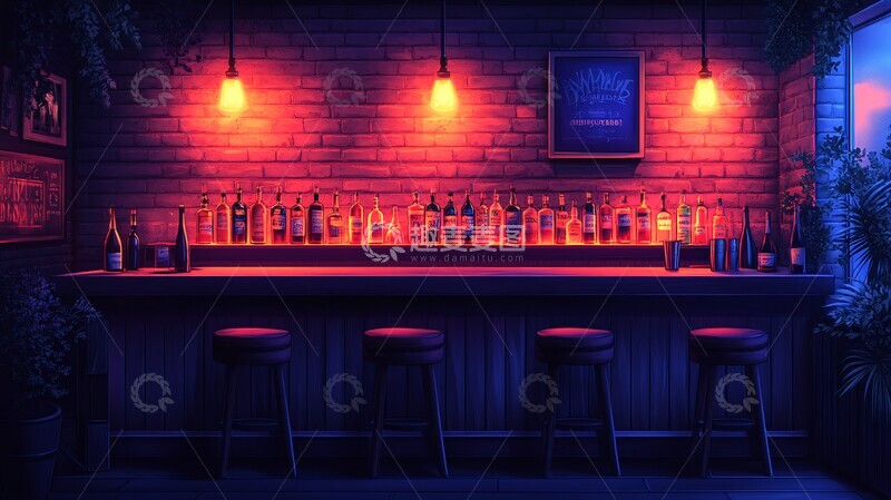 高清大图下载【趣麦麦图】酒吧台椅设计