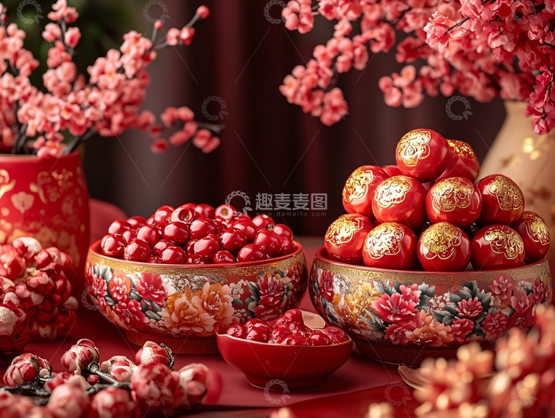 高清大图下载【趣麦麦图】结婚喜果