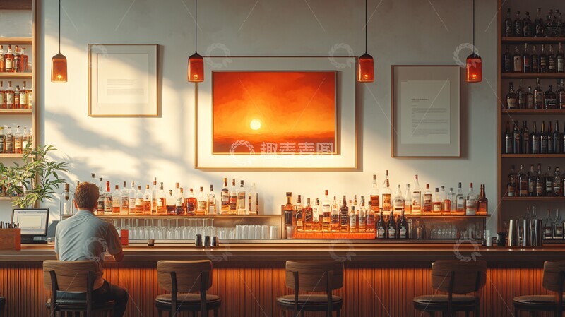高清大图下载【趣麦麦图】酒吧柜台设计1