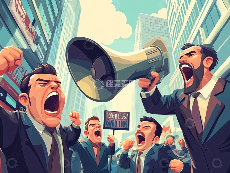 高清大图下载【趣麦麦图】民愤沸腾