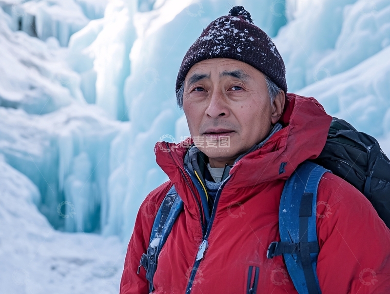 高清大图下载【趣麦麦图】昆布冰瀑