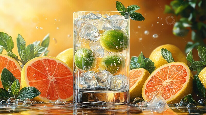 高清大图下载【趣麦麦图】桌上有美味的鸡尾酒