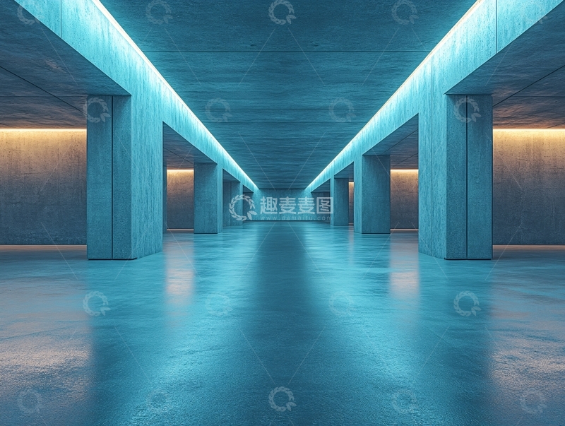 高清大图下载【趣麦麦图】霓虹走廊24