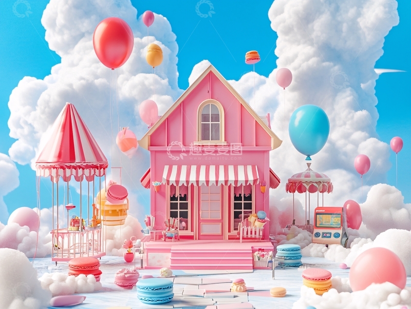 高清大图下载【趣麦麦图】糖果屋效果图1