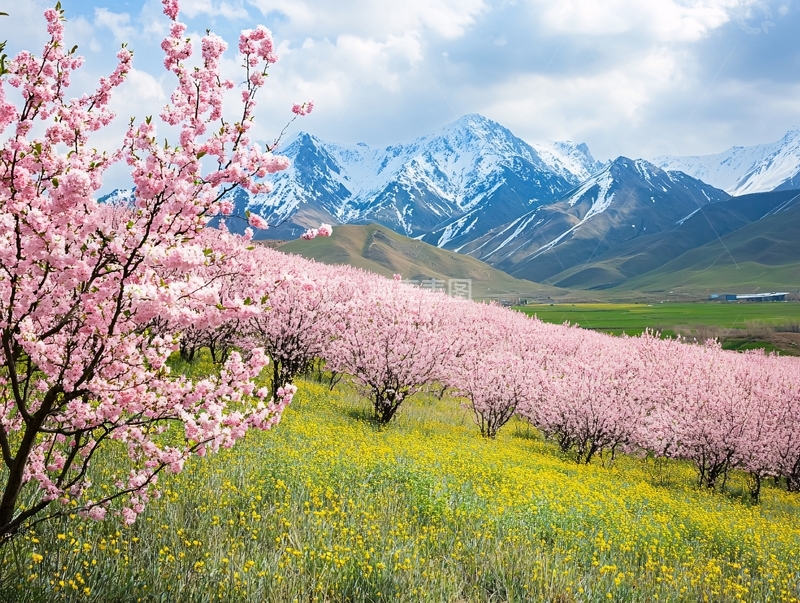 高清大图下载【趣麦麦图】伊犁春景