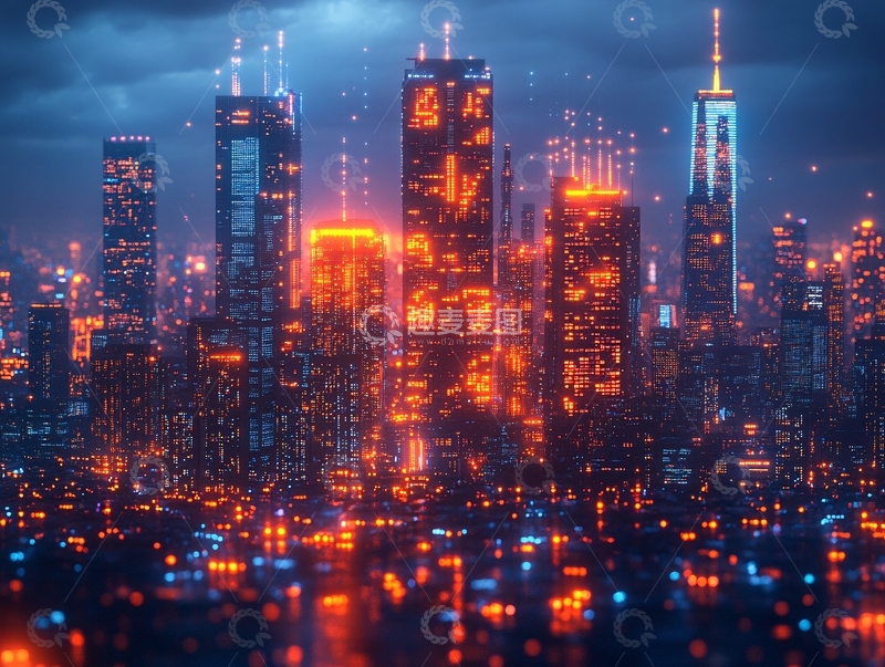 高清大图下载【趣麦麦图】科技感城市4