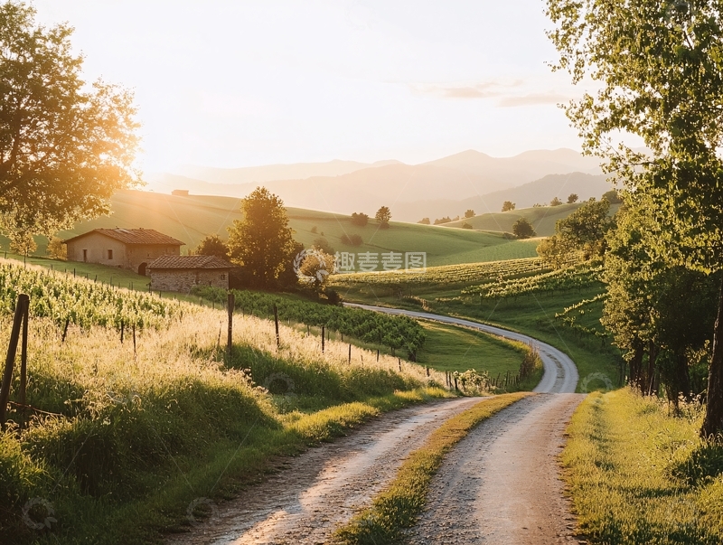 高清大图下载【趣麦麦图】唯美农村小路3