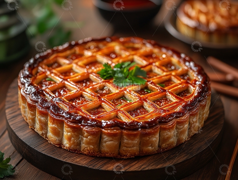 高清大图下载【趣麦麦图】中秋节团圆月饼