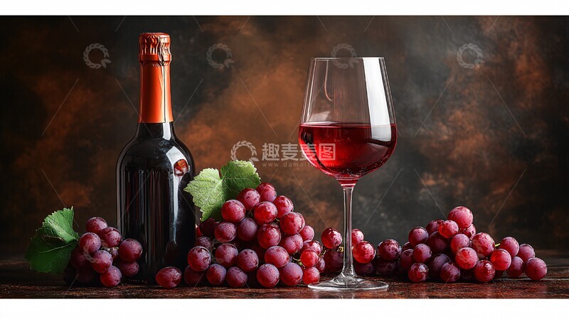 高清大图下载【趣麦麦图】红葡萄酒倒酒特写2