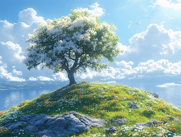 唯美阳光小树40