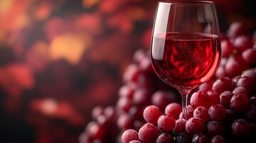 红葡萄酒倒酒特写