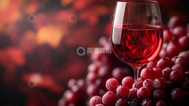高清大图下载【趣麦麦图】红葡萄酒倒酒特写