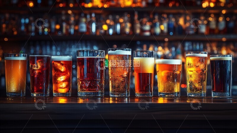 高清大图下载【趣麦麦图】酒吧庆祝场景1