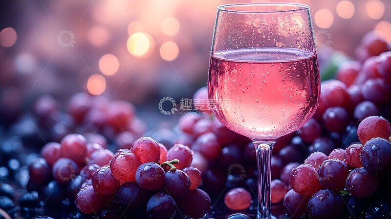 高清大图下载【趣麦麦图】红葡萄酒倒酒特写1