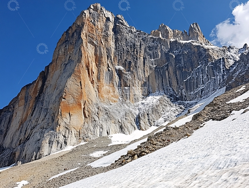 高清大图下载【趣麦麦图】央迈勇左侧雪山
