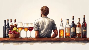 酒的插图饮料酒瓶含酒精饮料1