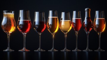 红酒餐酒图标集