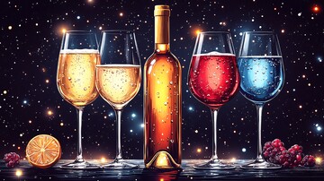 酒瓶与酒杯酒瓶酒杯饮料1