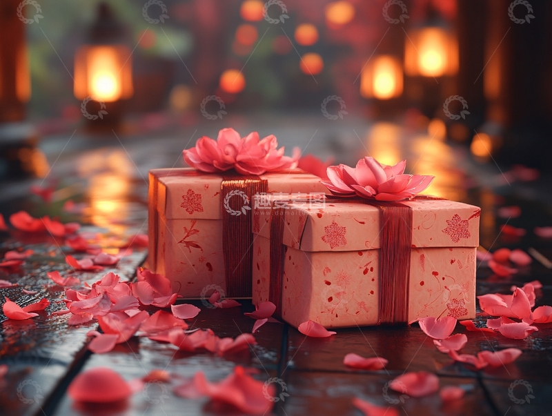 高清大图下载【趣麦麦图】粉色泰式礼