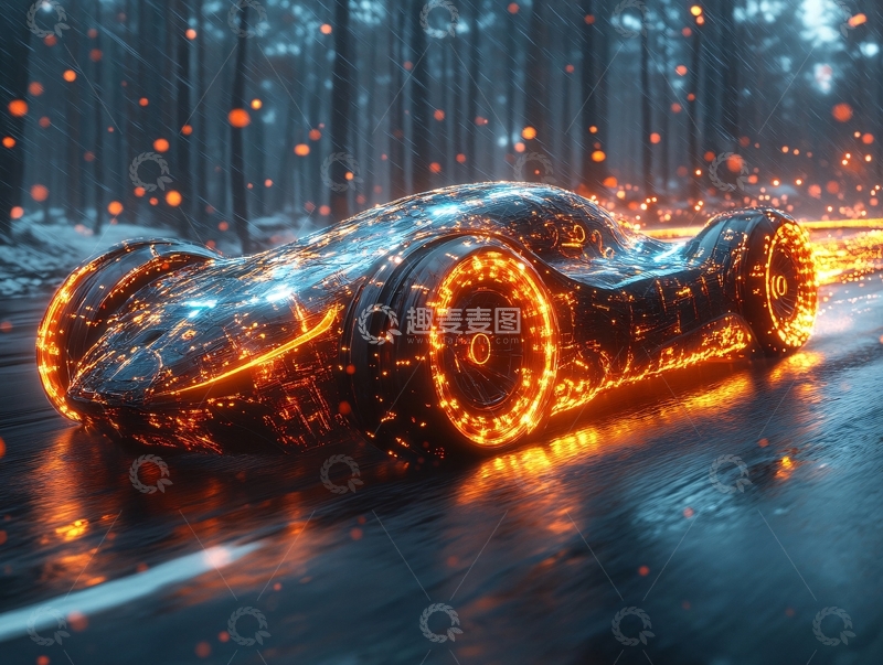 高清大图下载【趣麦麦图】科技花车1