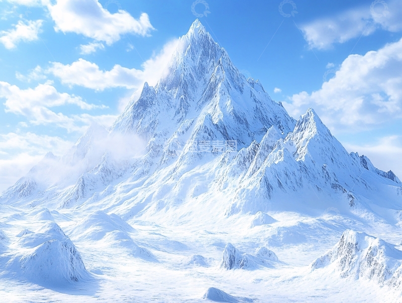 高清大图下载【趣麦麦图】雪山大场景15