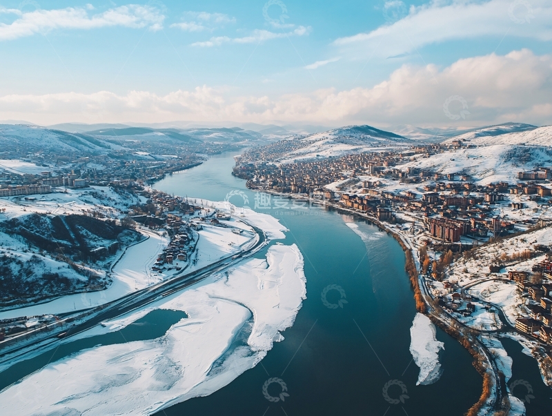 高清大图下载【趣麦麦图】黄河冬韵