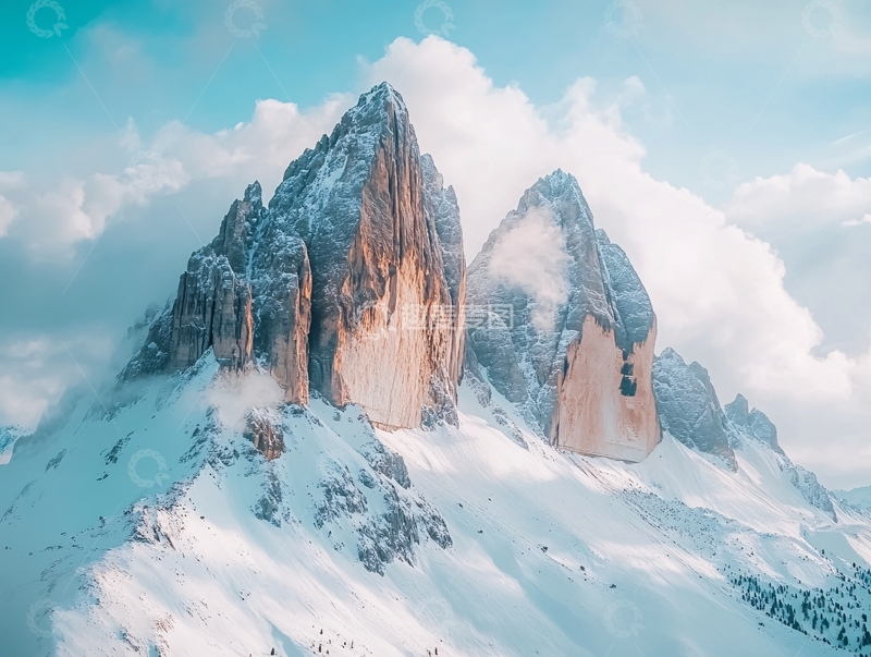 高清大图下载【趣麦麦图】唯美奇幻大山