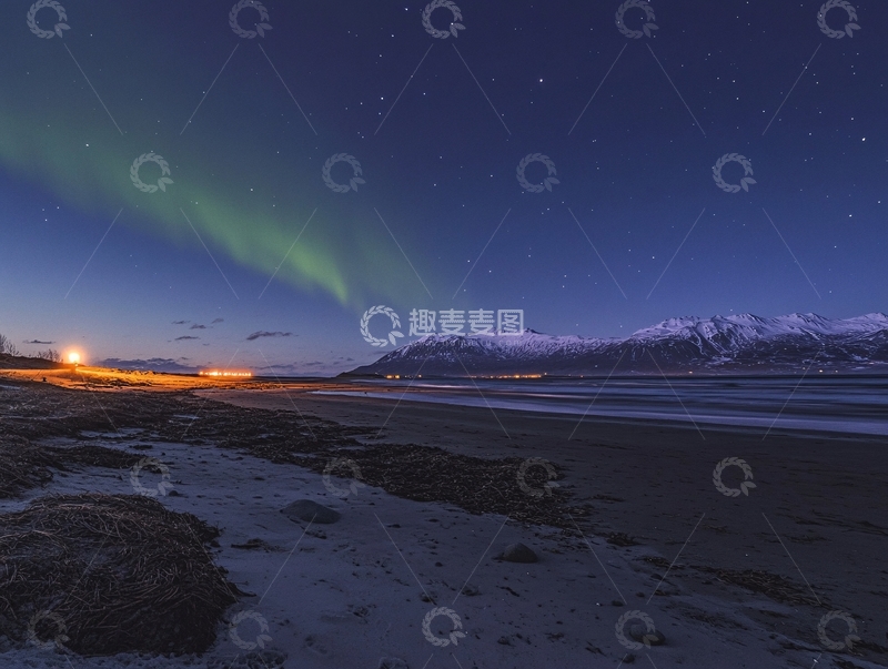 高清大图下载【趣麦麦图】特罗姆瑟的冬夜