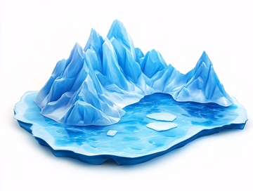 冰山融水形态