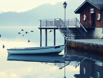 海岸边的宁静时光