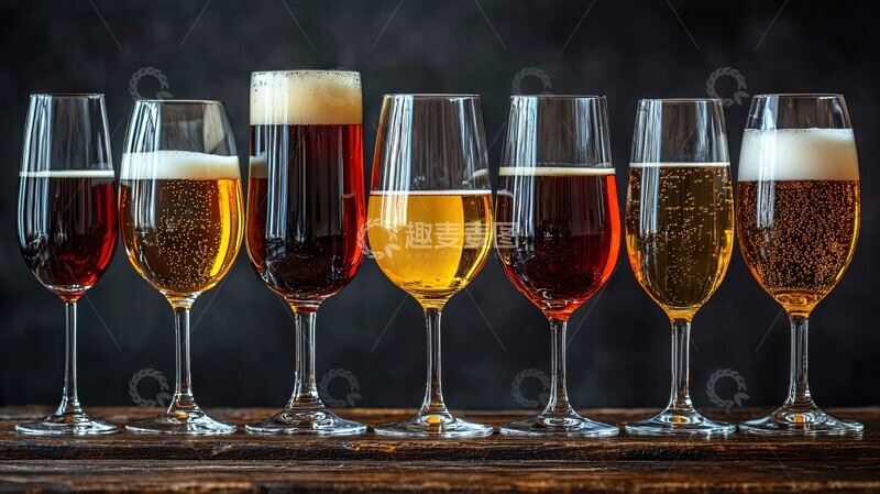 高清大图下载【趣麦麦图】各种啤酒和葡萄酒杯的插图3