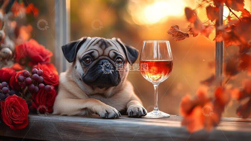 高清大图下载【趣麦麦图】酒吧里的哈巴狗1