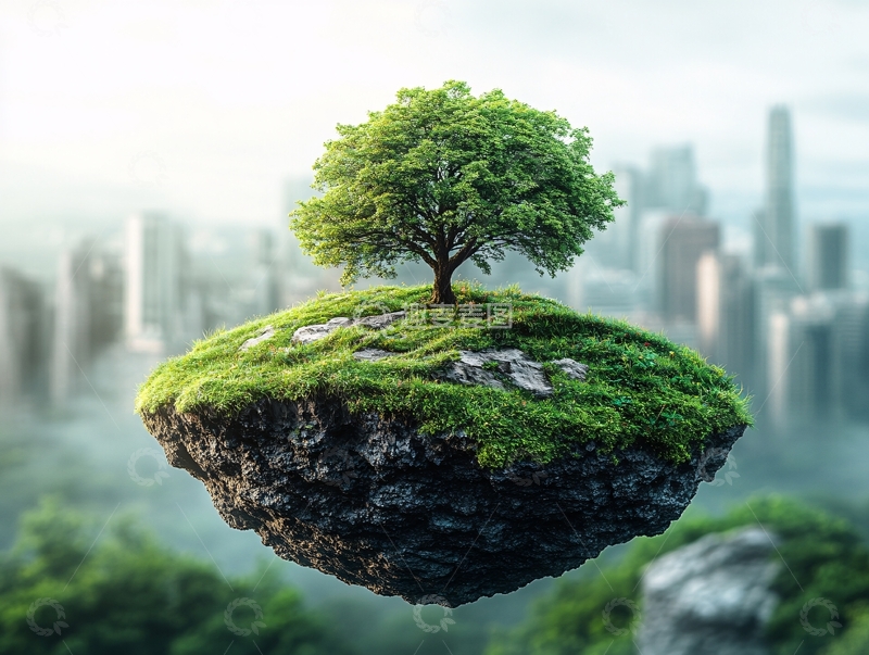 高清大图下载【趣麦麦图】悬浮岛屿15