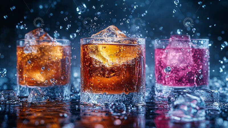 高清大图下载【趣麦麦图】一杯冰镇威士忌3