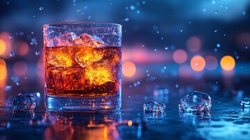 一杯冰镇威士忌1