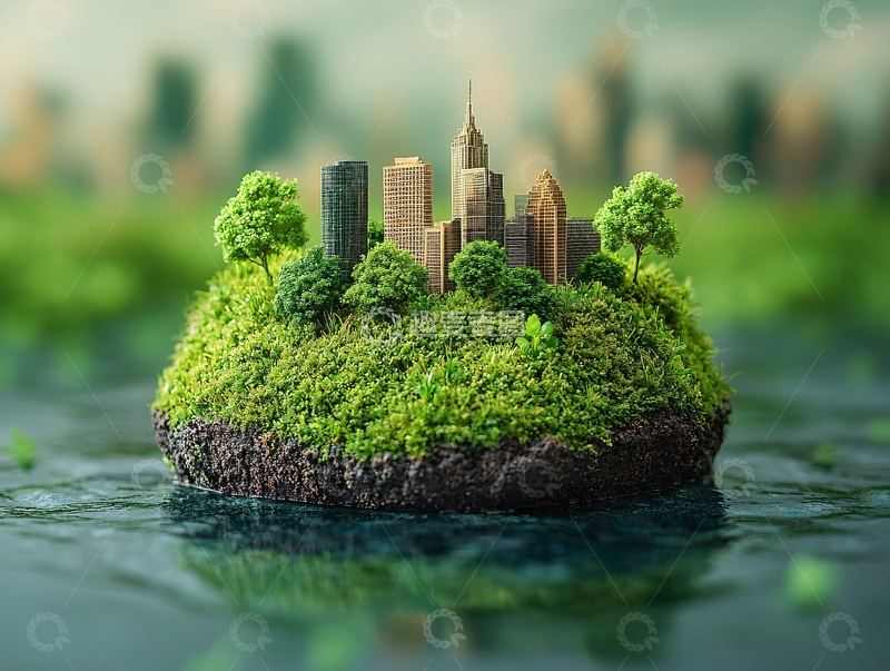 高清大图下载【趣麦麦图】飘浮岛屿