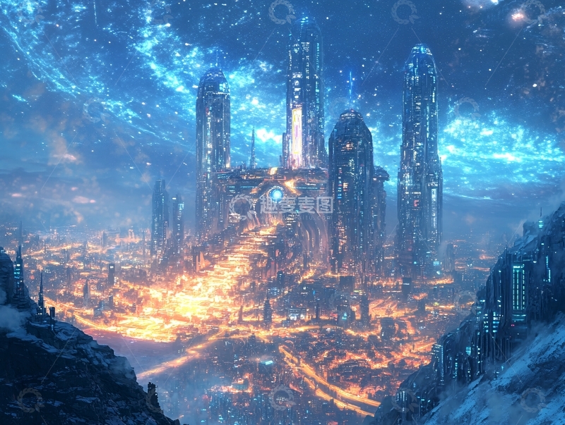 高清大图下载【趣麦麦图】绚丽多彩科幻4