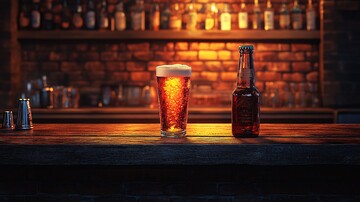 温馨木质酒吧内景1