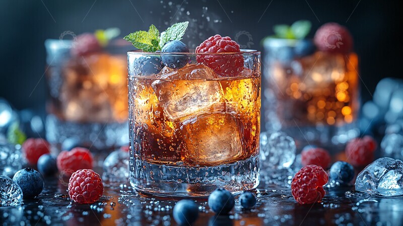 一杯冰镇威士忌