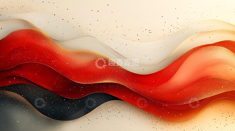 高清大图下载【趣麦麦图】红色金色艺术纹理3